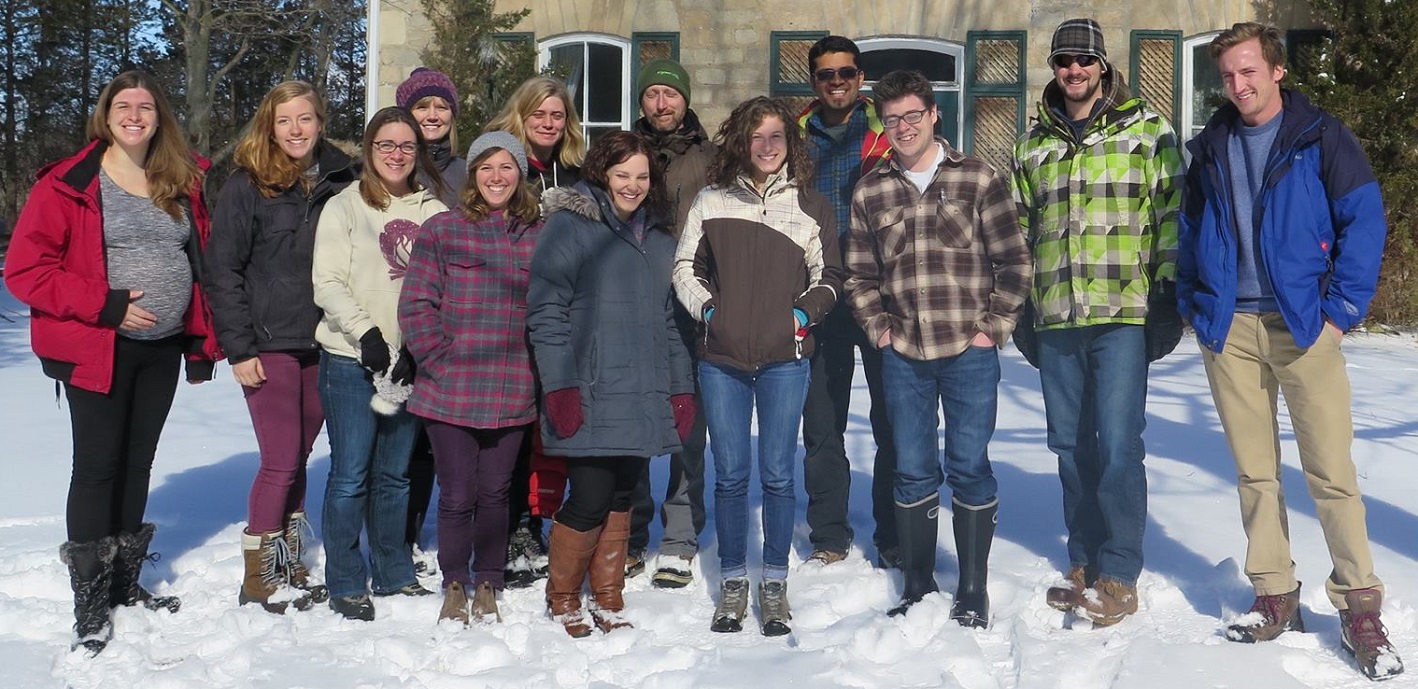 Young Conservation Professionals program participants at winter retreat