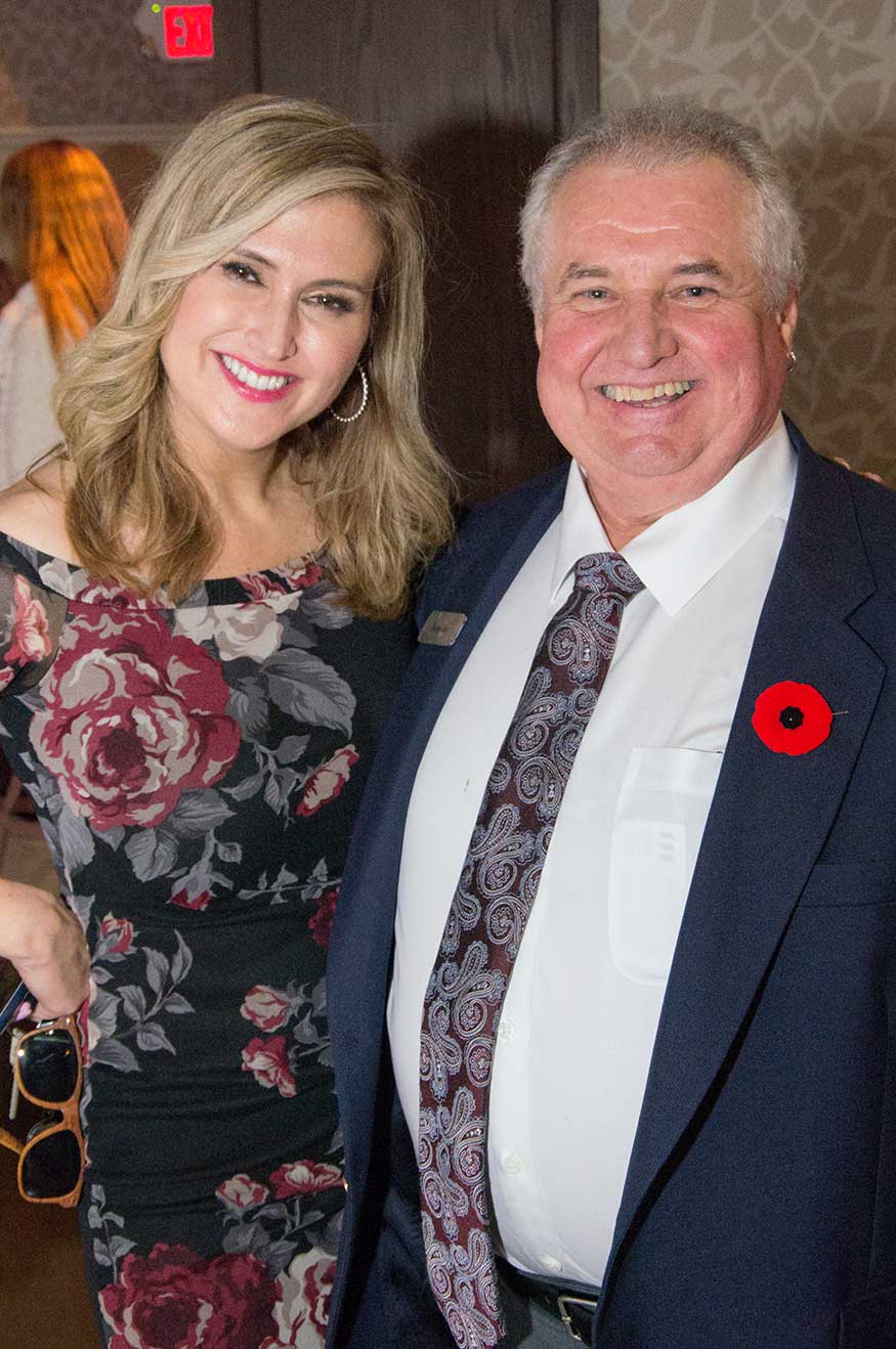 2 guests at The Living City Environmental Dinner in 2017