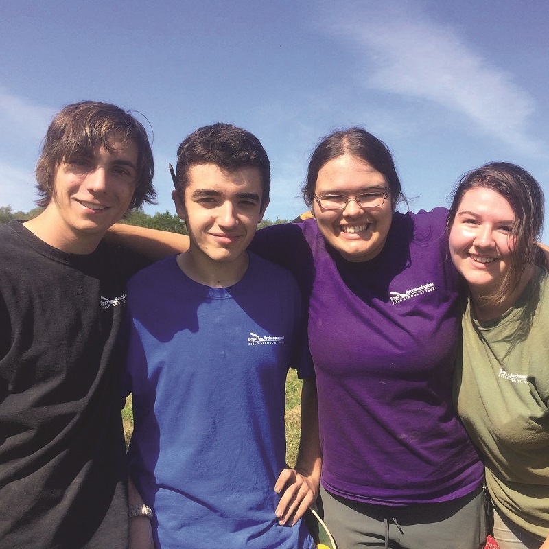 high school students take part in Boyd Archaeological Field School project