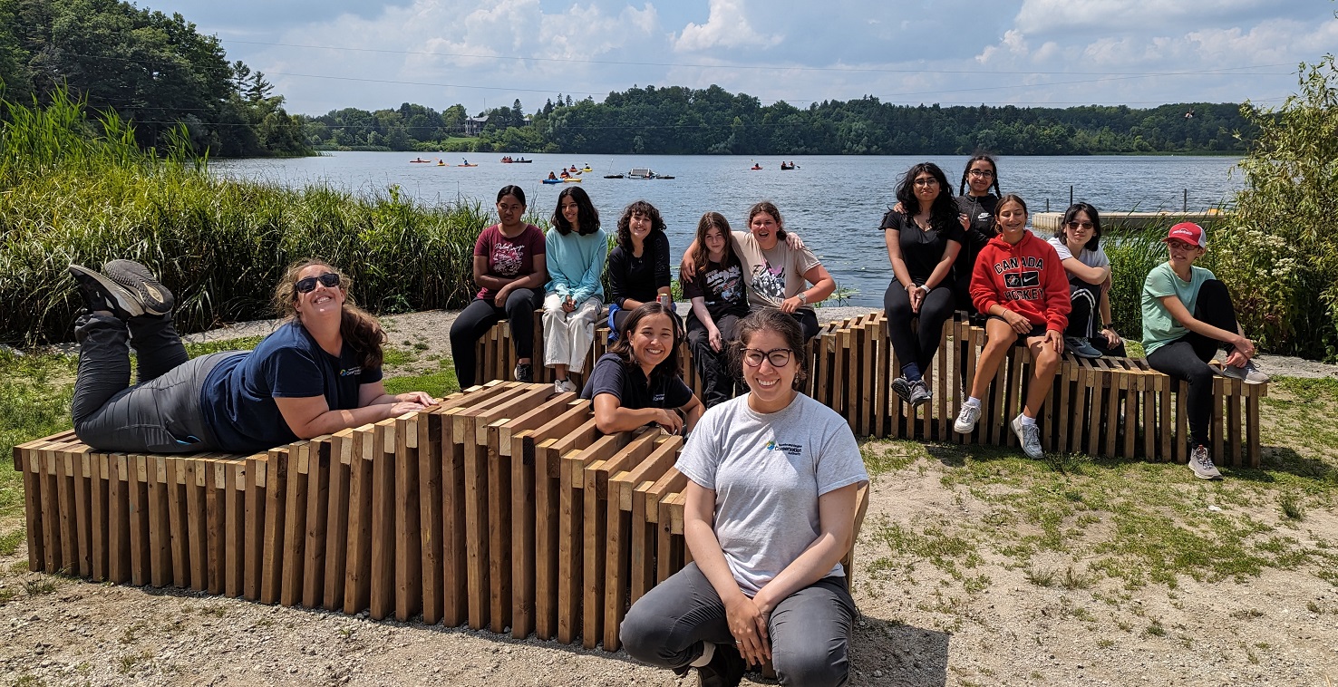Girls Can Too program participants celebrate completion of a project