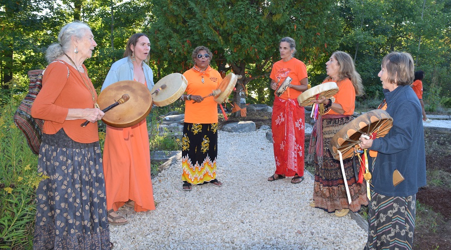 National Day for Truth and Reconciliation ceremony at the Medicine Wheel Garden at Heart Lake Conservation Park