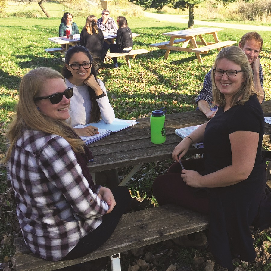 Young Conservation Professionals program participants take part in a leadership retreat