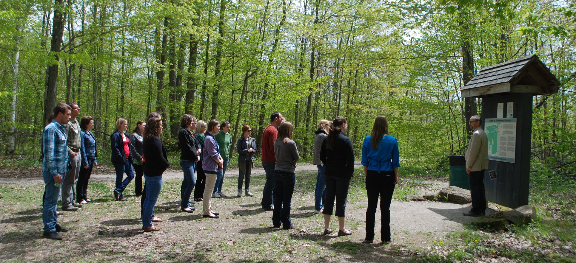 Young Conservation Professionals program participants take part in a leadership retreat